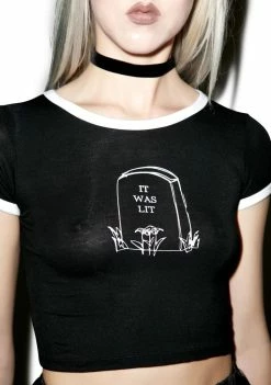 Best Sale β€οΈ O Mighty It Was Lit Ringer Tee π― 8 O Mighty It Was Lit Ringer Tee