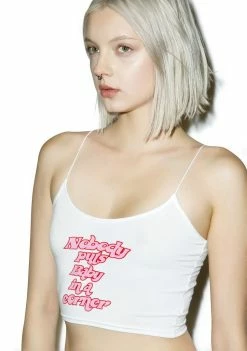 O Mighty Nobody Skinny Tank Tops