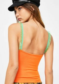 O Mighty Flower Power Ruffle Tank