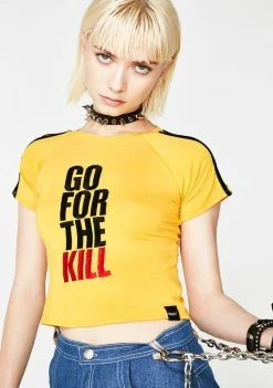 O Mighty Go For The Kill Cropped Tee Tops