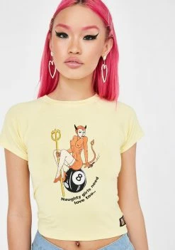 O Mighty Tops Naughty Girls Need Love Too Tee