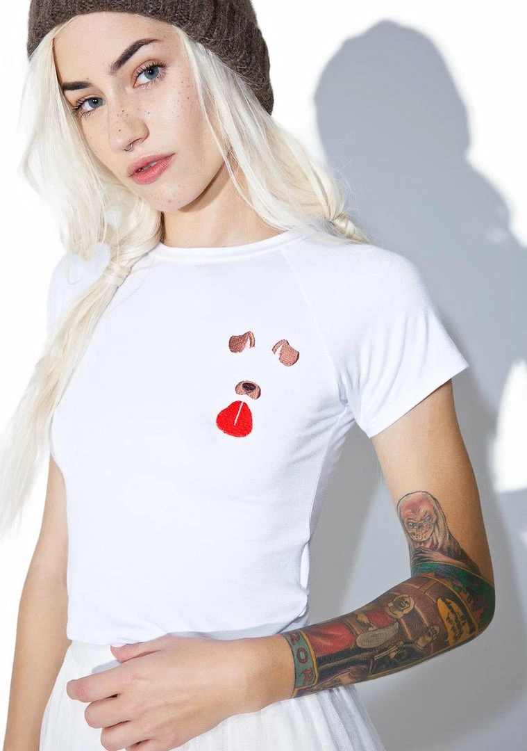 Discount π€© O Mighty Tops πΆ Doggy Cropped Tee π― 5 O Mighty Tops Doggy Cropped Tee