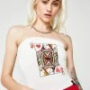 O Mighty Queen Of Hearts Boob Tube Tops