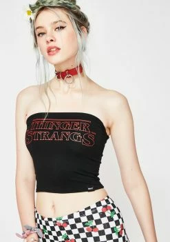 O Mighty Thinger Strangs Boob Tube Tops