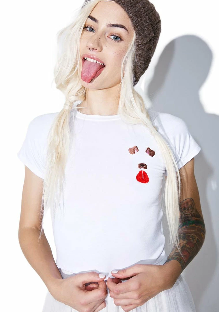 Discount π€© O Mighty Tops πΆ Doggy Cropped Tee π― 3 O Mighty Tops Doggy Cropped Tee