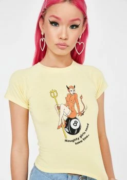 O Mighty Tops Naughty Girls Need Love Too Tee