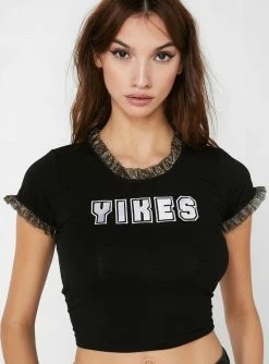 O Mighty Yikes Ruffle Tee