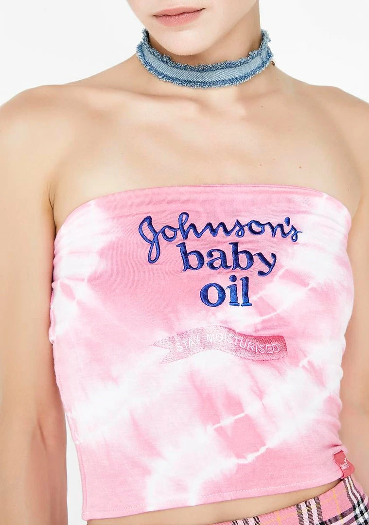 New π O Mighty Tops Johnsons Baby Oil Boob Tube π 5 O Mighty Tops Johnsons Baby Oil Boob Tube