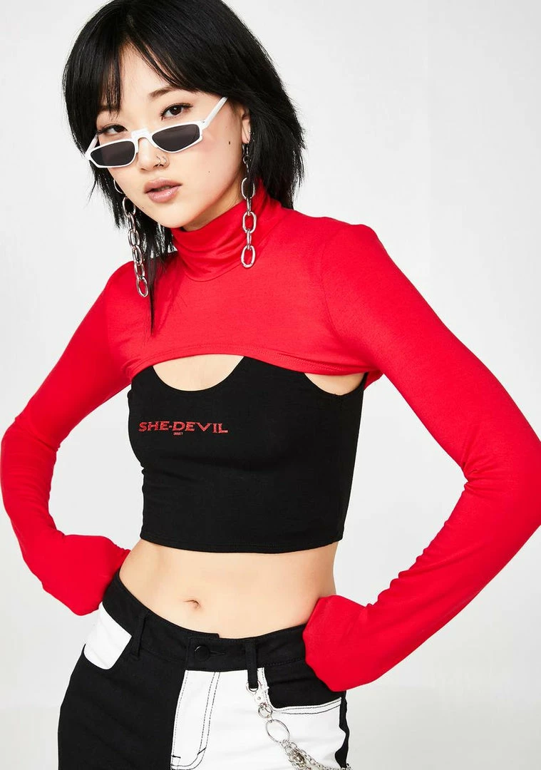 Discount 𧨠O Mighty Tops She Devil Two Piece Top π 3 O Mighty Tops She Devil Two Piece Top