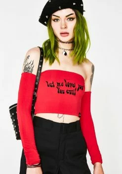 O Mighty Let Me Love You Off The Shoulder Top Tops