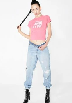O Mighty Tops Flight Club Crop Tee