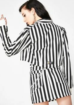 O Mighty Beetle Juice Cropped Blazer