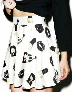 O Mighty Badass Bish Skater Skirt