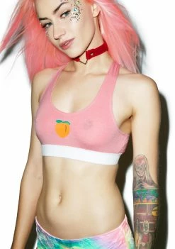 O Mighty Lingerie & Sleepwear Peach Tits Sports Bra