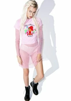 O Mighty Trip On Shrooms Cropped Tee Tops