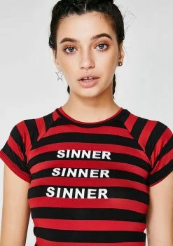 O Mighty Sinner Crop Tee