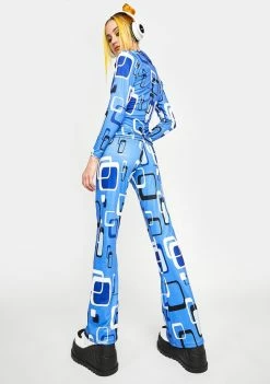 O Mighty Blue Telly Wide Leg Pants Bottoms