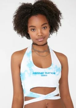 O Mighty Prozac Nation Tie Dye Halter