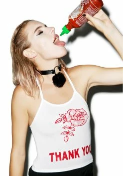 O Mighty Tops Thank You Halter Top