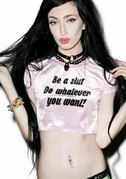 O Mighty Tops Do Whatever You Want Crop Tee