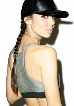 O Mighty Lingerie & Sleepwear Holy Mesh Gunmetal Bralette