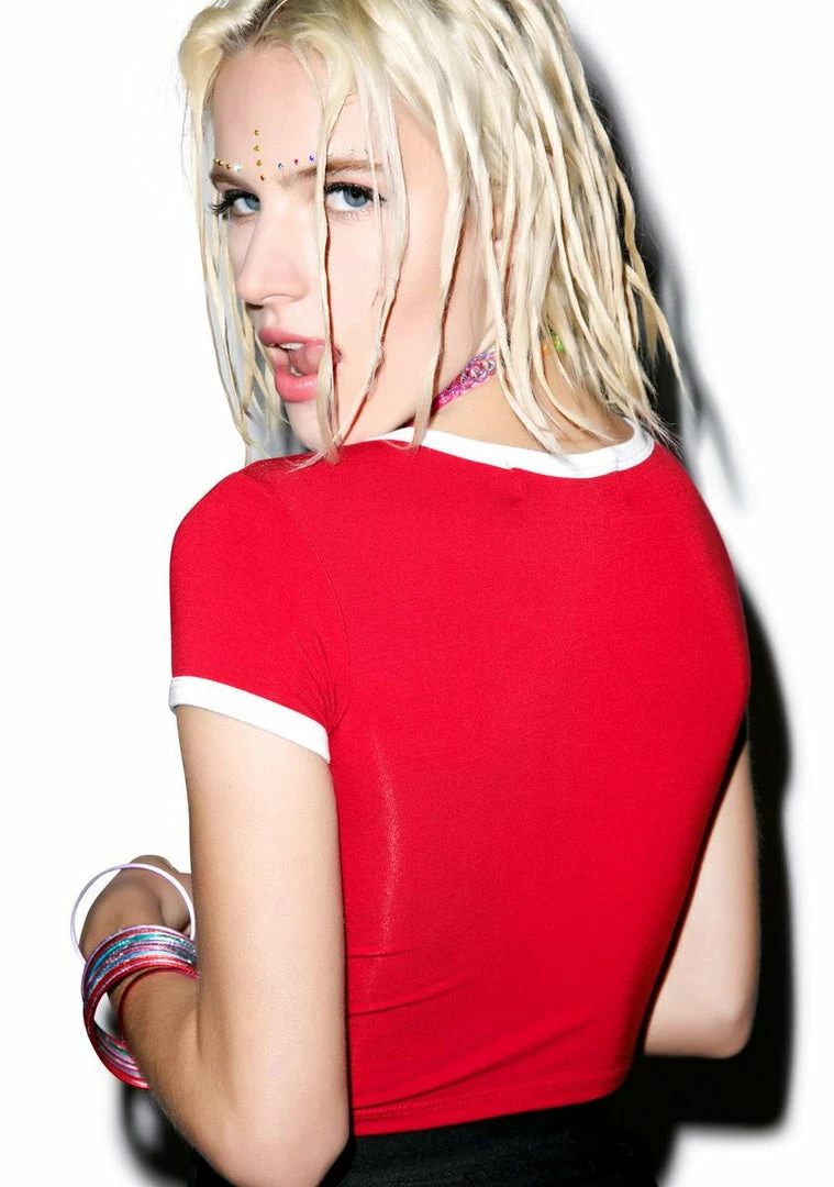 Hot Sale π€© O Mighty Pizza Slut Ringer Tee β 4 O Mighty Pizza Slut Ringer Tee