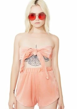 O Mighty Velvet Baby Set Tops