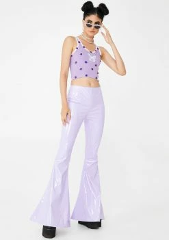 O Mighty Tops Grape Butterfly Flowerbud Tank Top