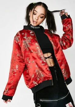 O Mighty Outerwear Gong Li Bomber Jacket