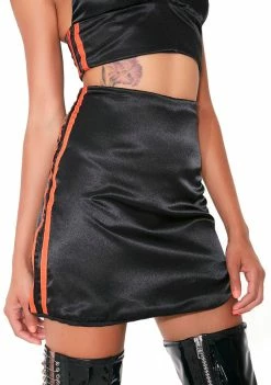 O Mighty Bottoms Midnight Silk Kitten Skirt
