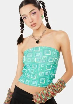 O Mighty Blue Cubby Tube Top