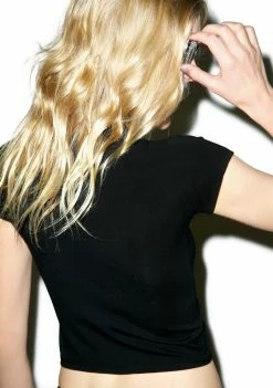 O Mighty Tops Titties Galaxy Crop Tee