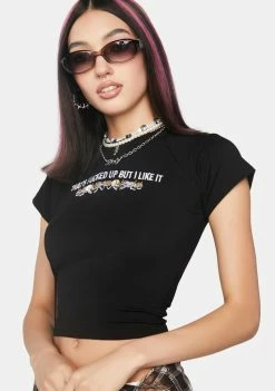 O Mighty That's Fucked Up Baby Tee Graphic T-Shirt