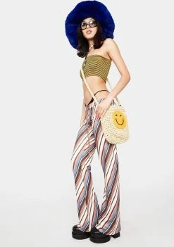 O Mighty Wide Leg Pants Uncle Stripe Pants