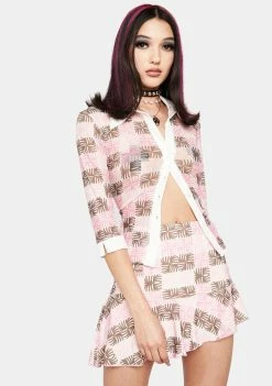 O Mighty Blair Asymmetrical Mini Skirt