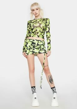 Best reviews of π O Mighty Tops Green Bobble Mesh Top π 8 O Mighty Tops Green Bobble Mesh Top